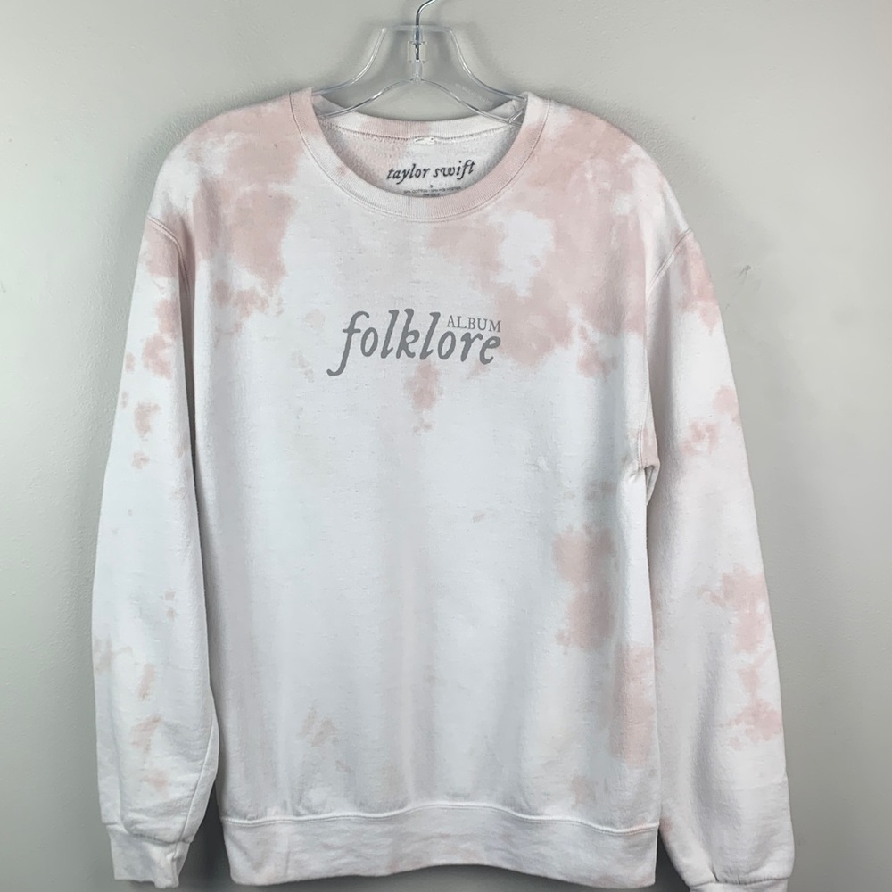 Authentic Merch Taylor Swift Folklore Album Sweatshirt - Picture 4 of 7